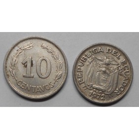 ECUADOR 10 Centavos 1972