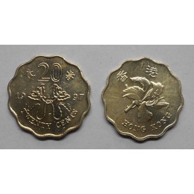 HONG KONG 20 Cents 1997 S.A.R