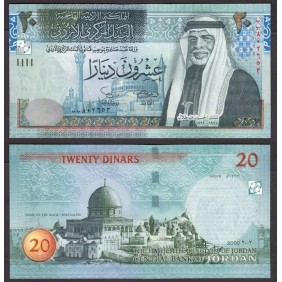 JORDAN 20 Dinars 2002