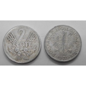 POLAND 2 Zlote 1974