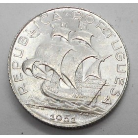 PORTUGAL 2 1/2 Escudos 1951AG