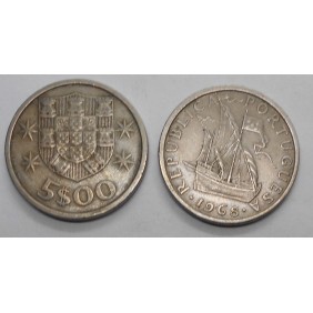 PORTUGAL 5 Escudos 1968