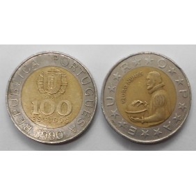 PORTUGAL 100 Escudos 1990...