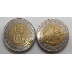 PORTUGAL 100 Escudos 1991...