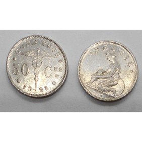 BELGIUM 50 Centimes 1923...