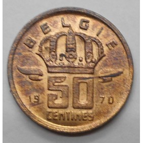 BELGIUM 50 Centimes 1970...