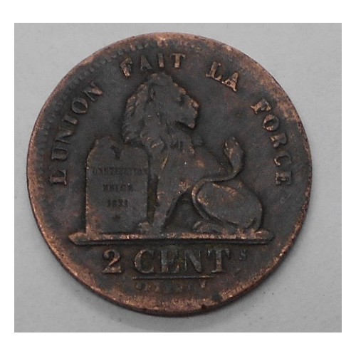 BELGIUM 2 Centimes 1834 rare