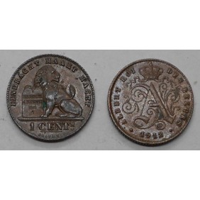 BELGIUM 1 Centime 1912 Des...