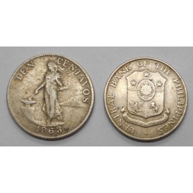 PHILIPPINES 10 Centavos 1963