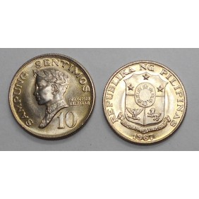 PHILIPPINES 10 Sentimos 1967