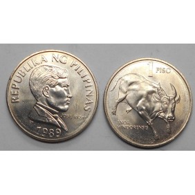 PHILIPPINES 1 Piso 1989...