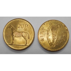 IRELAND 20 Pence 1998