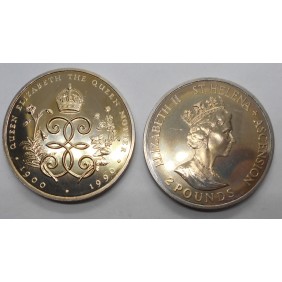 SAINT HELENA 2 Pounds 1990...