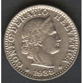 SWITZERLAND 20 Rappen 1938