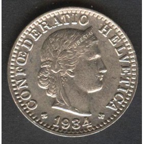 SWITZERLAND 20 Rappen 1934