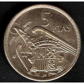SPAIN 5 Pesetas 1957 (71)