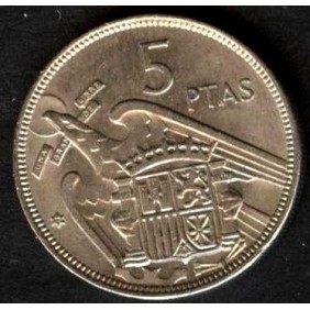 SPAIN 5 Pesetas 1957 (70)