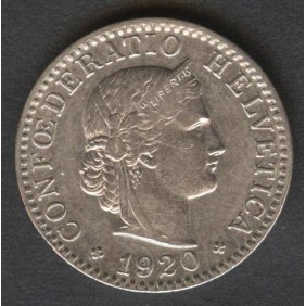 SWITZERLAND 20 Rappen 1920