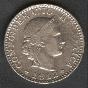SWITZERLAND 20 Rappen 1912