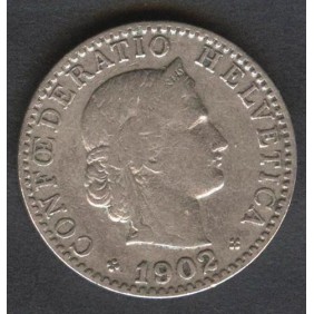 SWITZERLAND 20 Rappen 1902