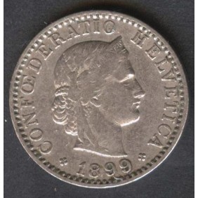 SWITZERLAND 20 Rappen 1899
