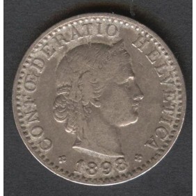 SWITZERLAND 20 Rappen 1898