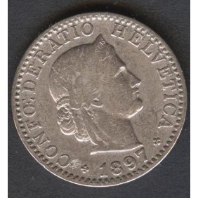 SWITZERLAND 20 Rappen 1897