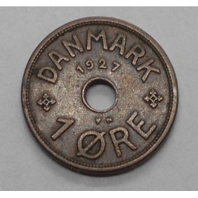 DENMARK 1 Ore 1927 N