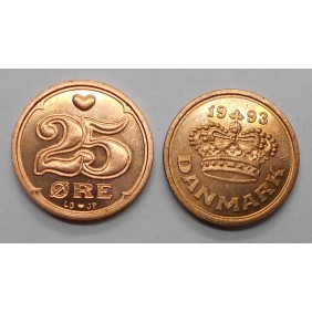 DENMARK 25 Ore 1993