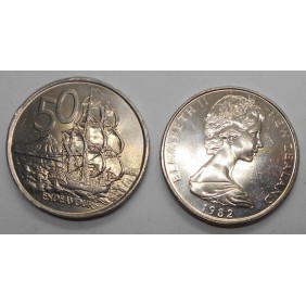 NEW ZEALAND 50 Cents 1982