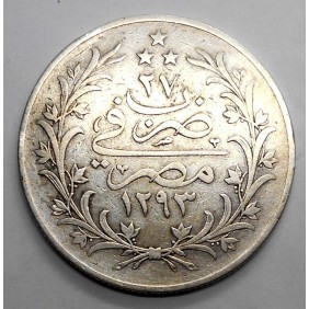 EGYPT 20 Qirsh AH 1293/27...