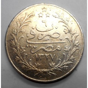 EGYPT 20 Qirsh AH 1327/6H...