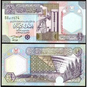 LIBYA 1/2 Dinar 2002