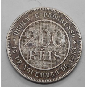 BRAZIL 200 Reis 1897
