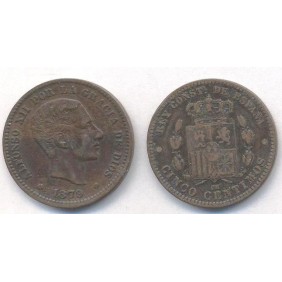 SPAIN 10 Centimos 1879...