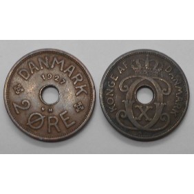 DENMARK 2 Ore 1927 N