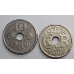 DENMARK 10 Ore 1938