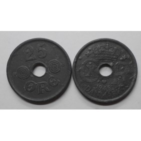 DENMARK 25 Ore 1945