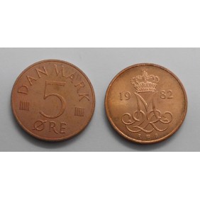 DENMARK 5 Ore 1982