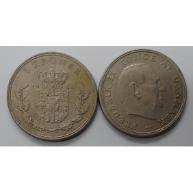 DENMARK 5 Kroner 1961