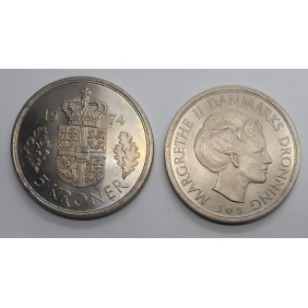 DENMARK 5 Kroner 1974