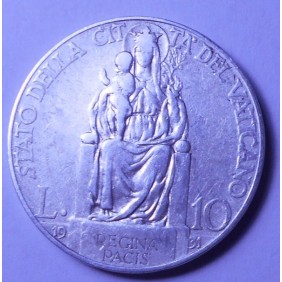 VATICANO Pio XI 10 Lire AG...