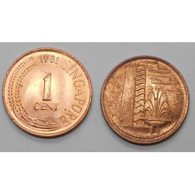 SINGAPORE 1 Cent 1981