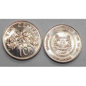 SINGAPORE 10 Cents 1997