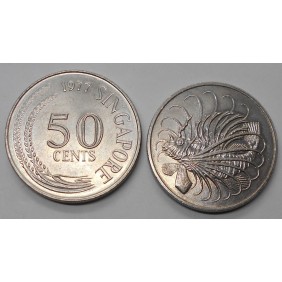 SINGAPORE 50 Cents 1977