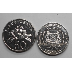 SINGAPORE 50 Cents 1995