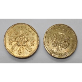 SINGAPORE 1 Dollar 1987