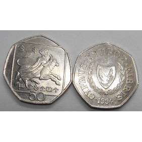 CYPRUS 50 Cents 1994...