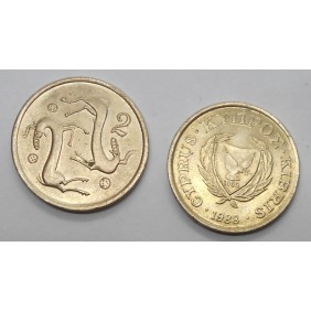 CYPRUS 2 Cents 1988