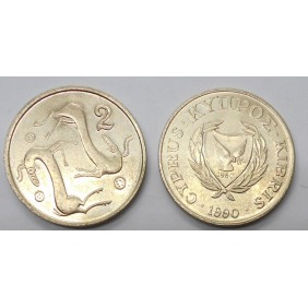CYPRUS 2 Cents 1990